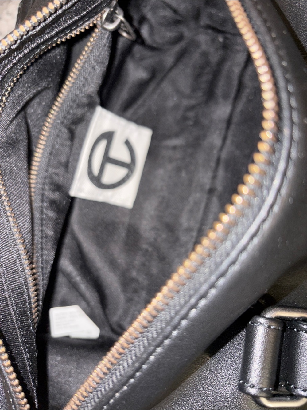 Telfar Black Leather Cylinder Shoulder Bag w/ dust bag - Picture 5 of 8